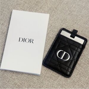 Dior Black Makeup Mirror/ Phone Sticker Card Case